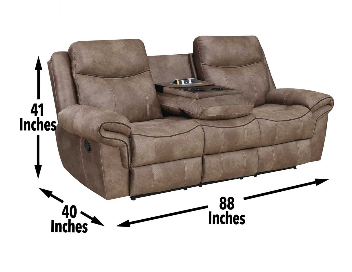 Nashville Coca 3-Piece Manual Reclining Set by Steve Silver at Eve Furniture