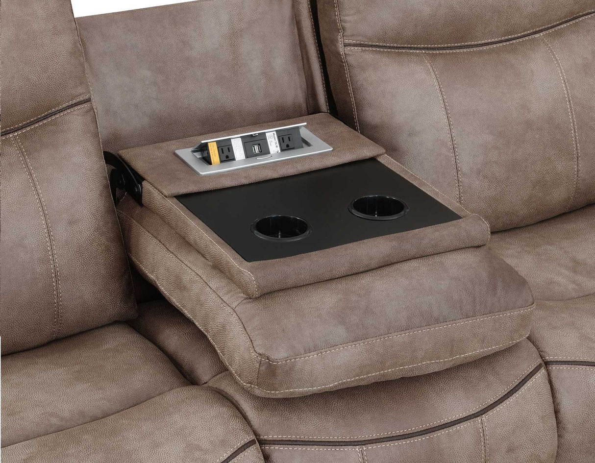 Nashville Coca 3-Piece Manual Reclining Set by Steve Silver at Eve Furniture