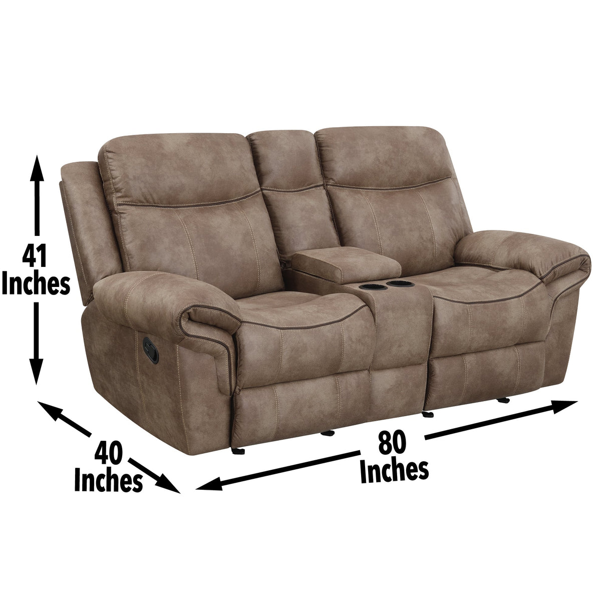 Nashville Coca 3-Piece Manual Reclining Set by Steve Silver at Eve Furniture