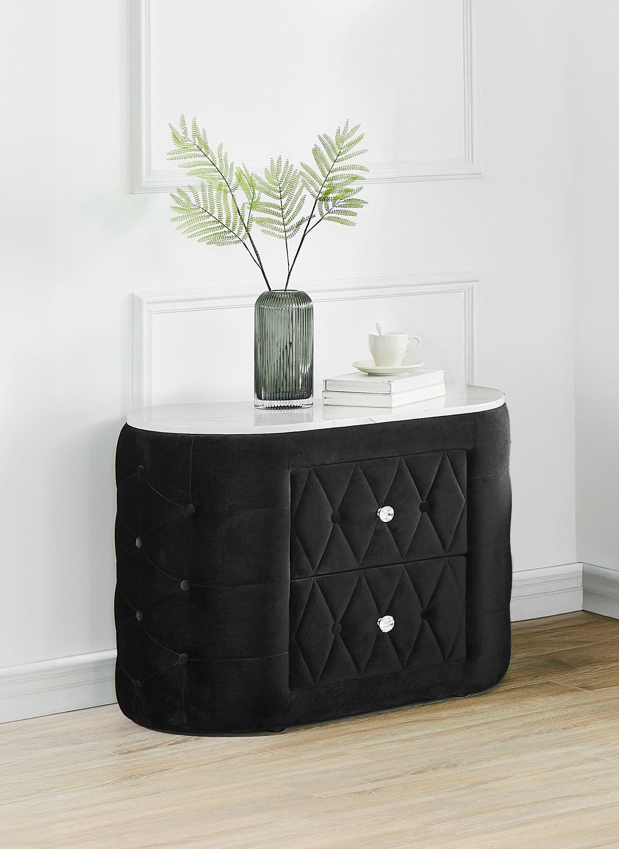 Natalia Black Upholstered Bedroom Set with TV Lift by Crown Mark at Eve Furniture