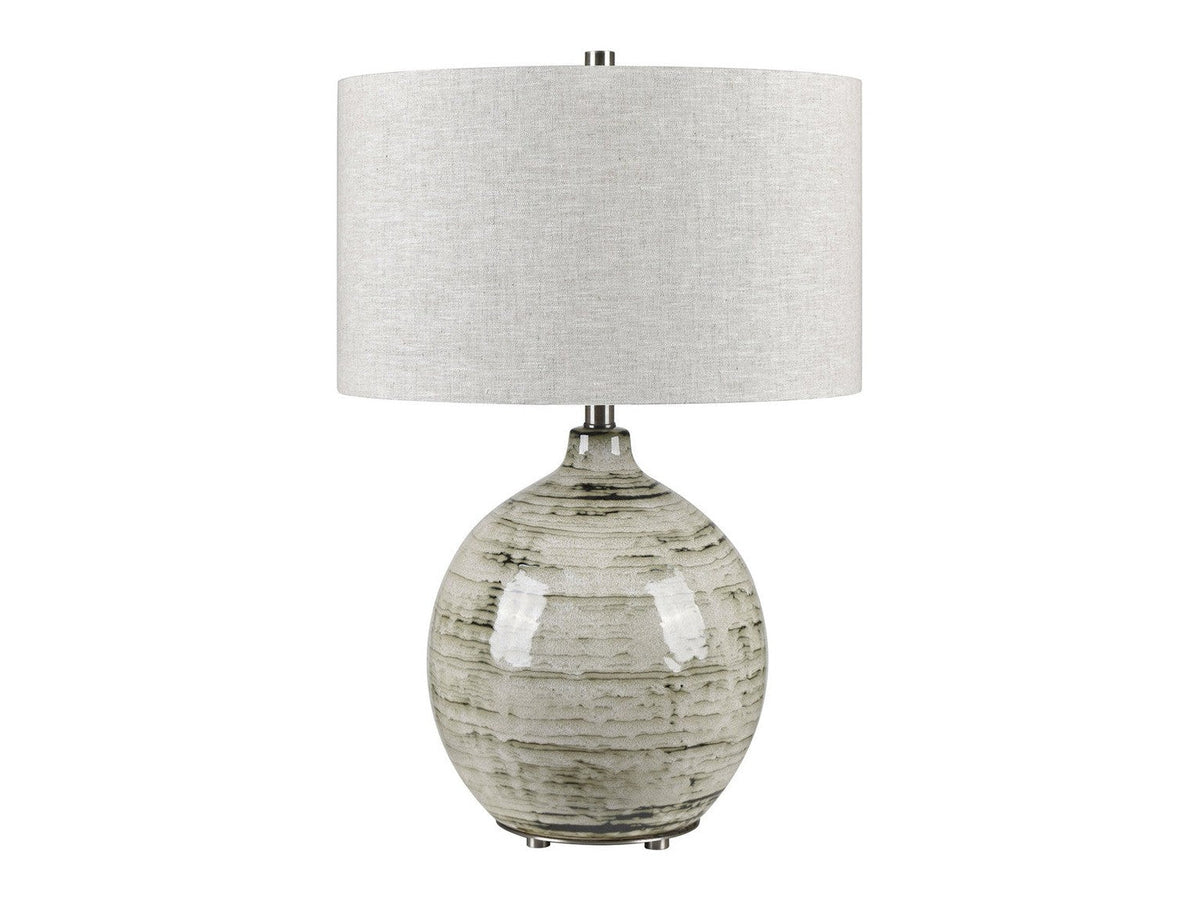 Nathaniel Grey/Silver Table Lamp by Crestview at Eve Furniture