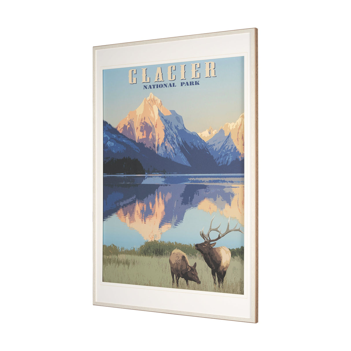 National Park - Glacier by Mark Chandon a Framed Art Print Matted under Glass by Mercana at Eve Furniture