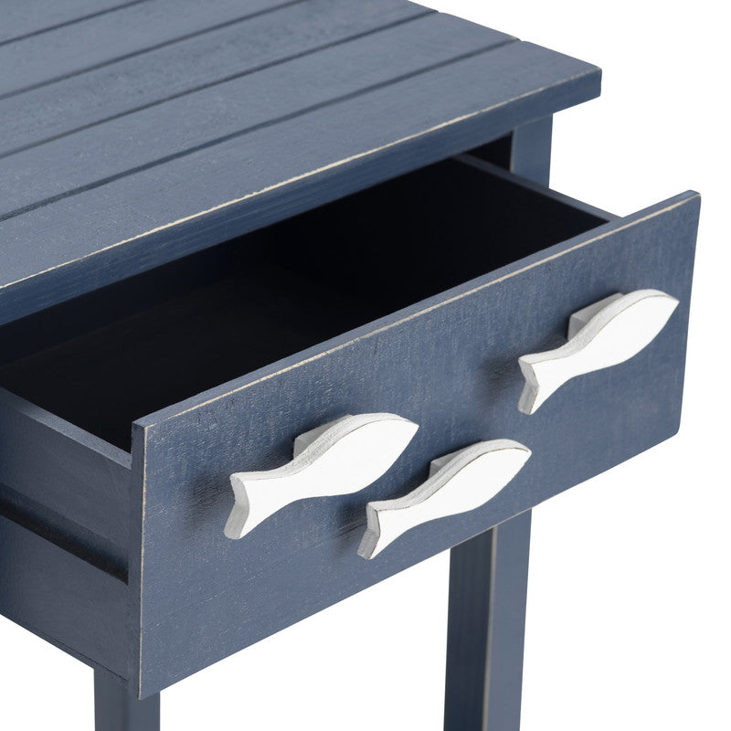 Nautical Blue/White End Table by Crestview at Eve Furniture