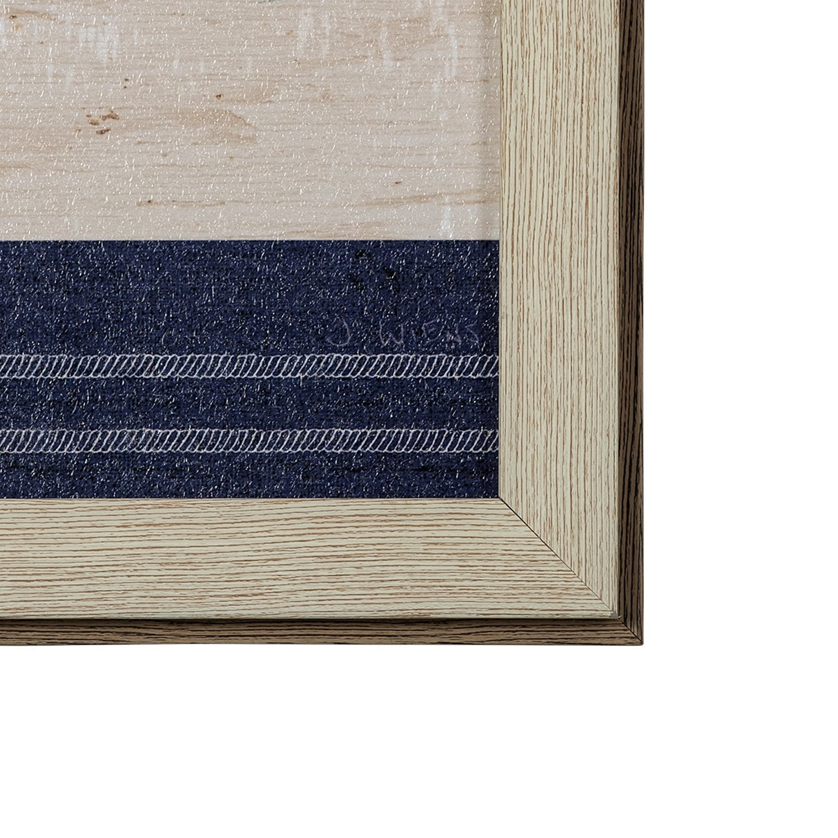 Nautique IX by James Wiens a Hand Embellished Textured Framed Art Print by Mercana at Eve Furniture