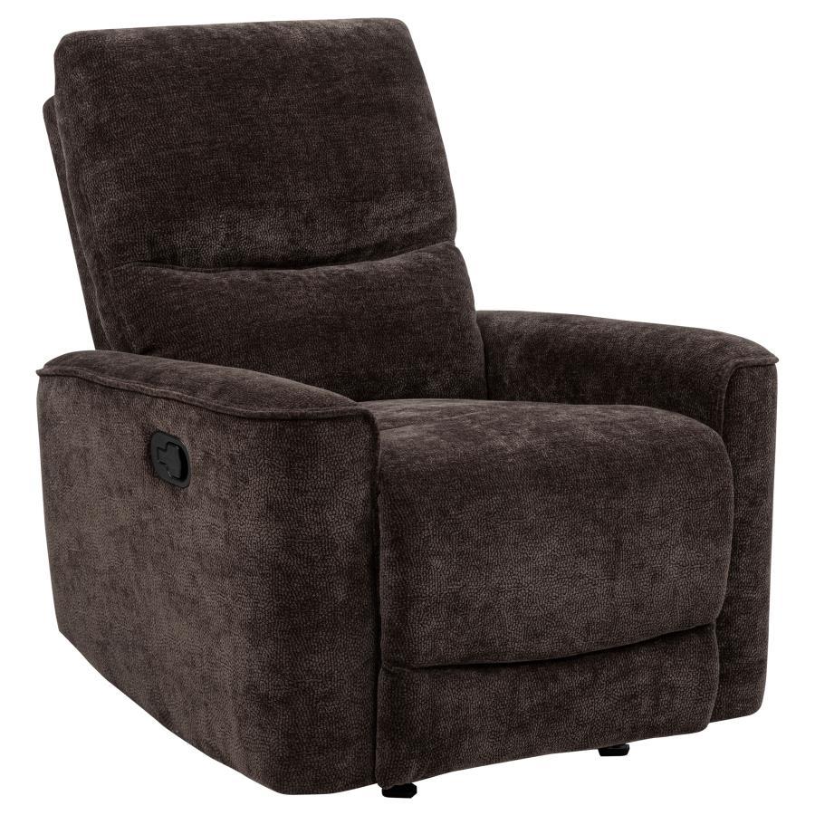 Navarro Chenille Upholstered Glider Recliner by Coaster at Eve Furniture