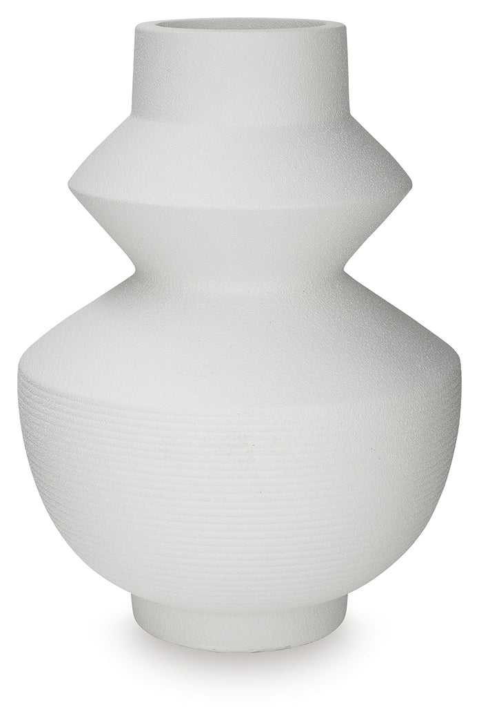 Naveen White Vase by ASHLEY FURNITURE at Eve Furniture