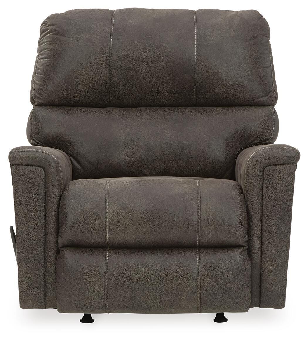 Navi Smoke Recliner by Ashley at Eve Furniture