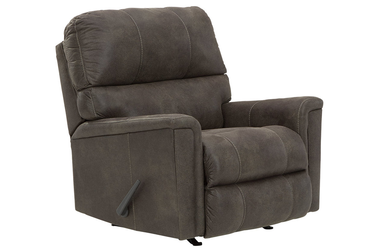 Navi Smoke Recliner by Ashley at Eve Furniture