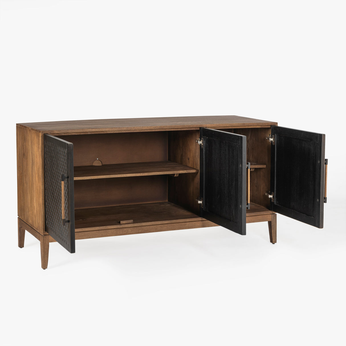 Naya Solid Wood Carved Cabinet by Co.House Designs at Eve Furniture
