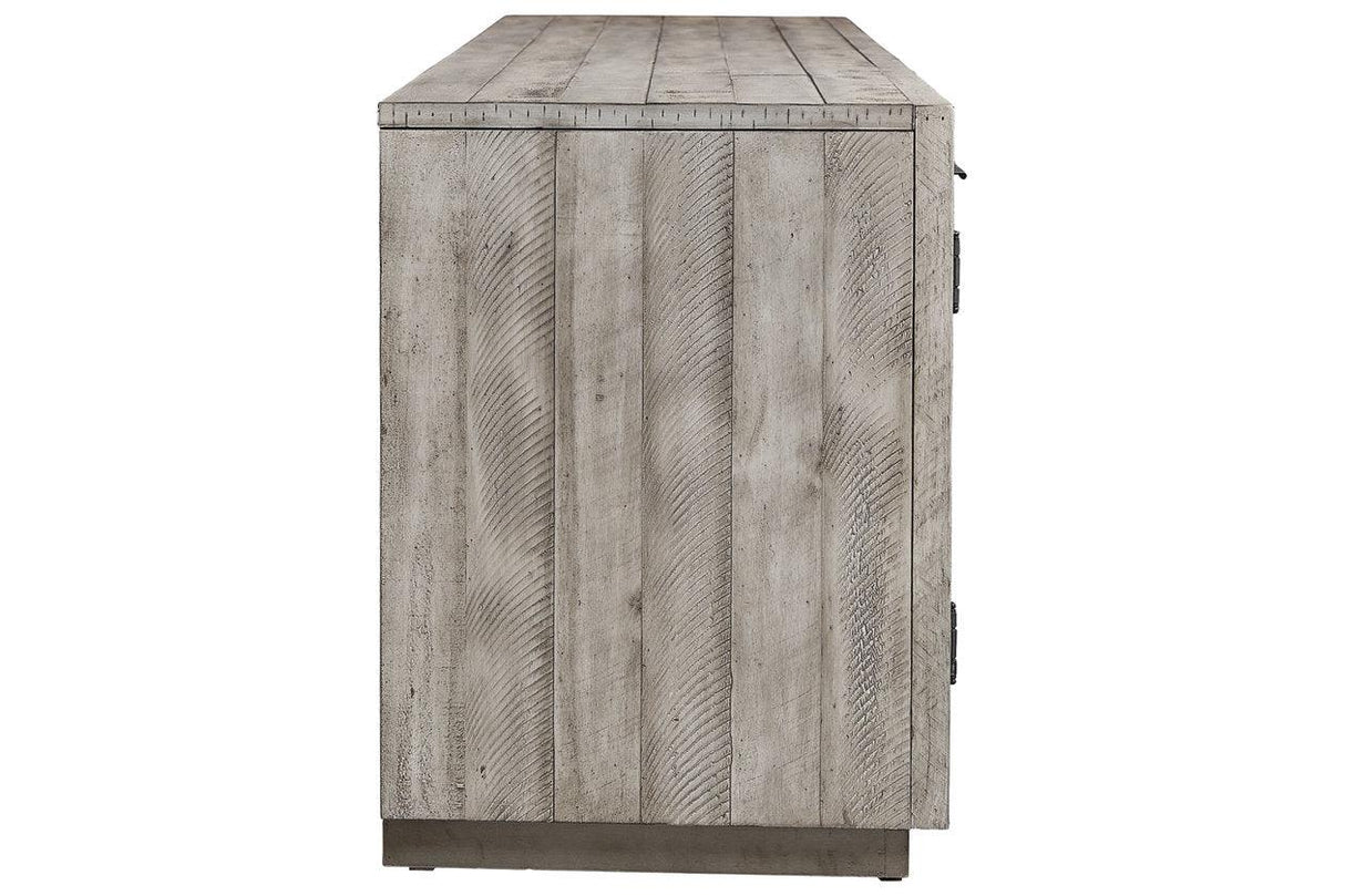 Naydell Gray 92" TV Stand by Ashley at Eve Furniture