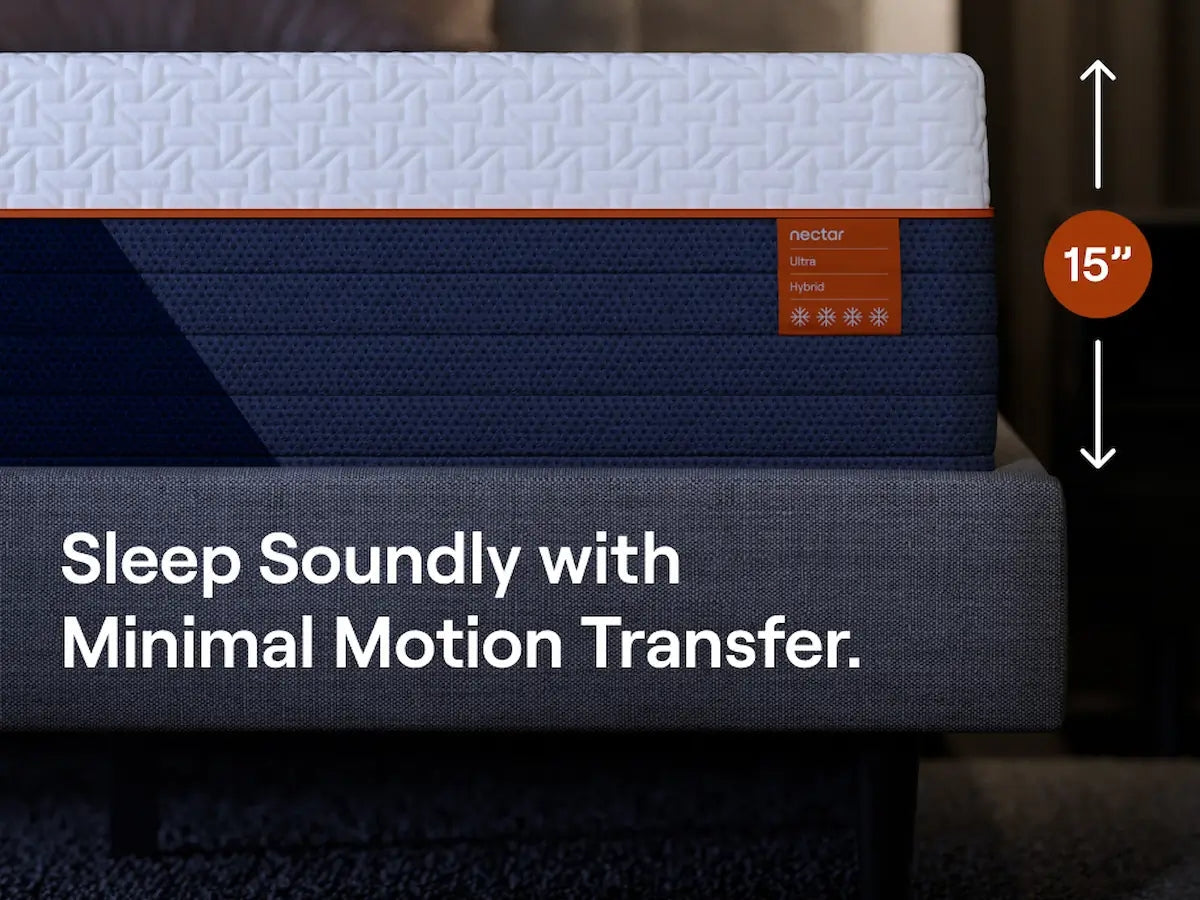 Nectar Ultra Hybrid 5.1 White Queen Mattress by Ashley at Eve Furniture