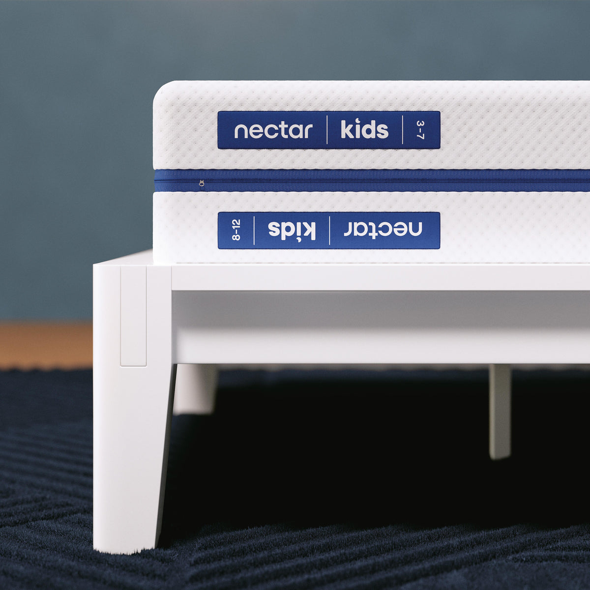 Nectar White Kids 5.0 White Full Foam Mattress by Ashley at Eve Furniture