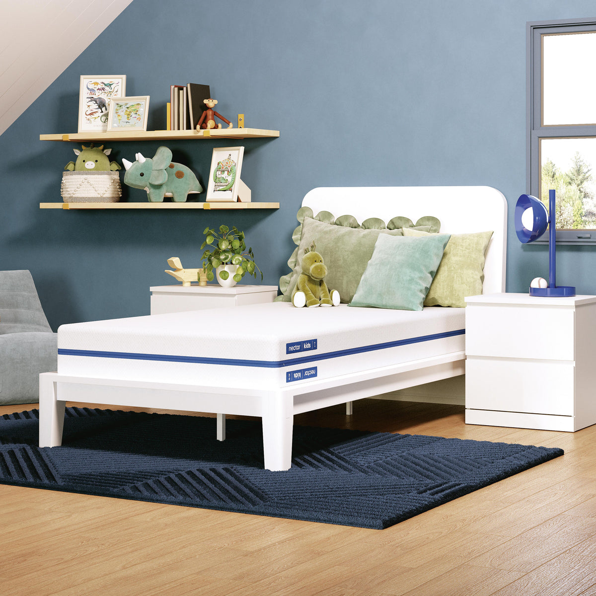 Nectar White Kids 5.0 White Full Foam Mattress by Ashley at Eve Furniture
