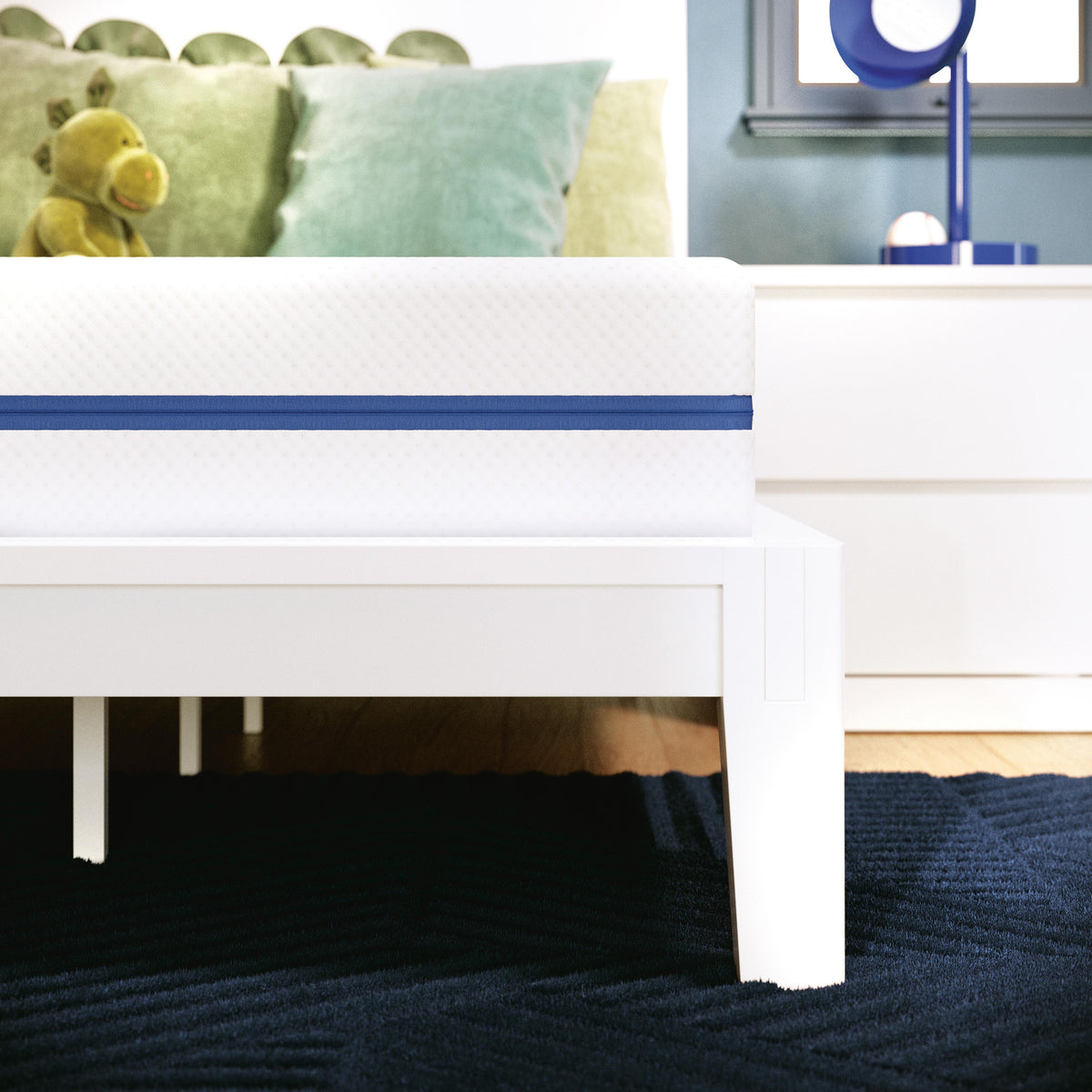 Nectar White Kids 5.0 White Full Foam Mattress by Ashley at Eve Furniture
