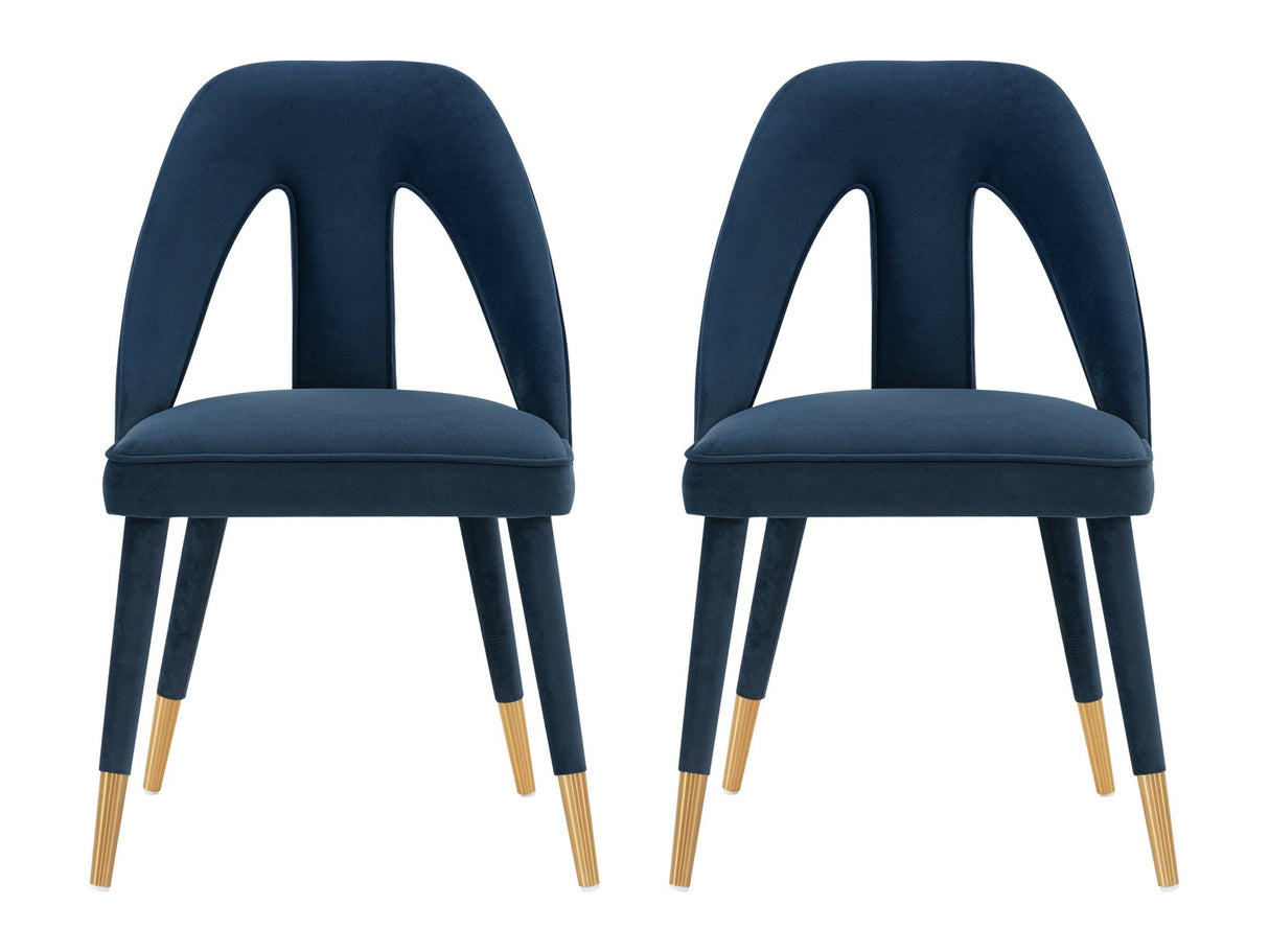 Neda Dining Chair in Midnight Blue (set of 2) by Manhattan Comfort at Eve Furniture