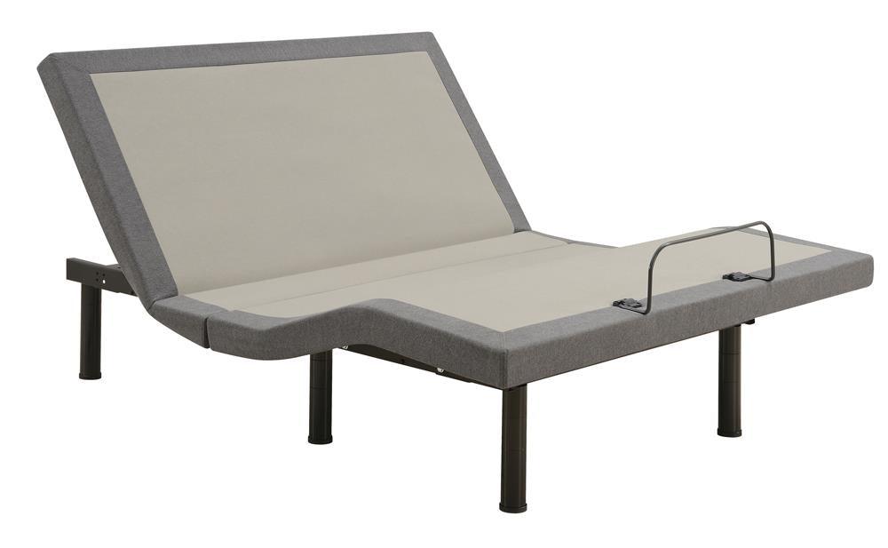 Negan Gray/Black California King Adjustable Bed Base by Coaster at Eve Furniture