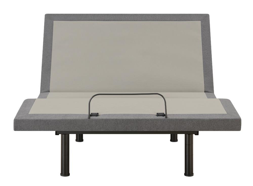 Negan Gray/Black Full Adjustable Bed Base by Coaster at Eve Furniture
