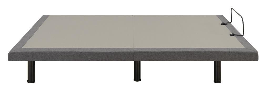 Negan Gray/Black Queen Adjustable Bed Base by Coaster at Eve Furniture