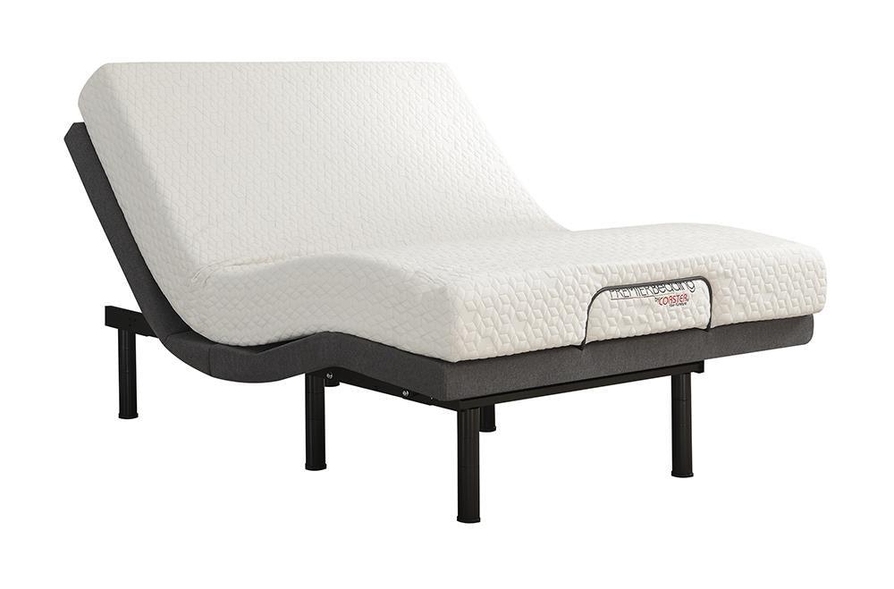 Negan Gray/Black Twin XL Adjustable Bed Base by Coaster at Eve Furniture