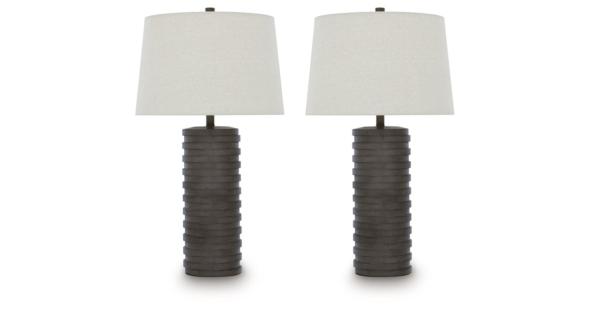 Neilett Antique Brown Table Lamp (Set of 2) by Ashley at Eve Furniture