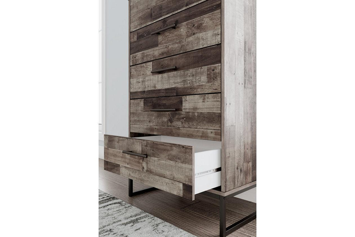 Neilsville Multi Gray Chest of Drawers by Ashley at Eve Furniture