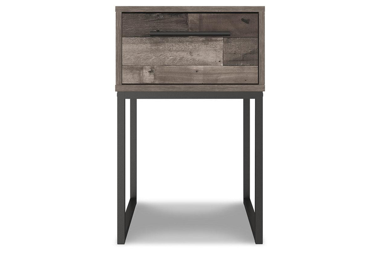 Neilsville Multi Gray Nightstand by Ashley at Eve Furniture