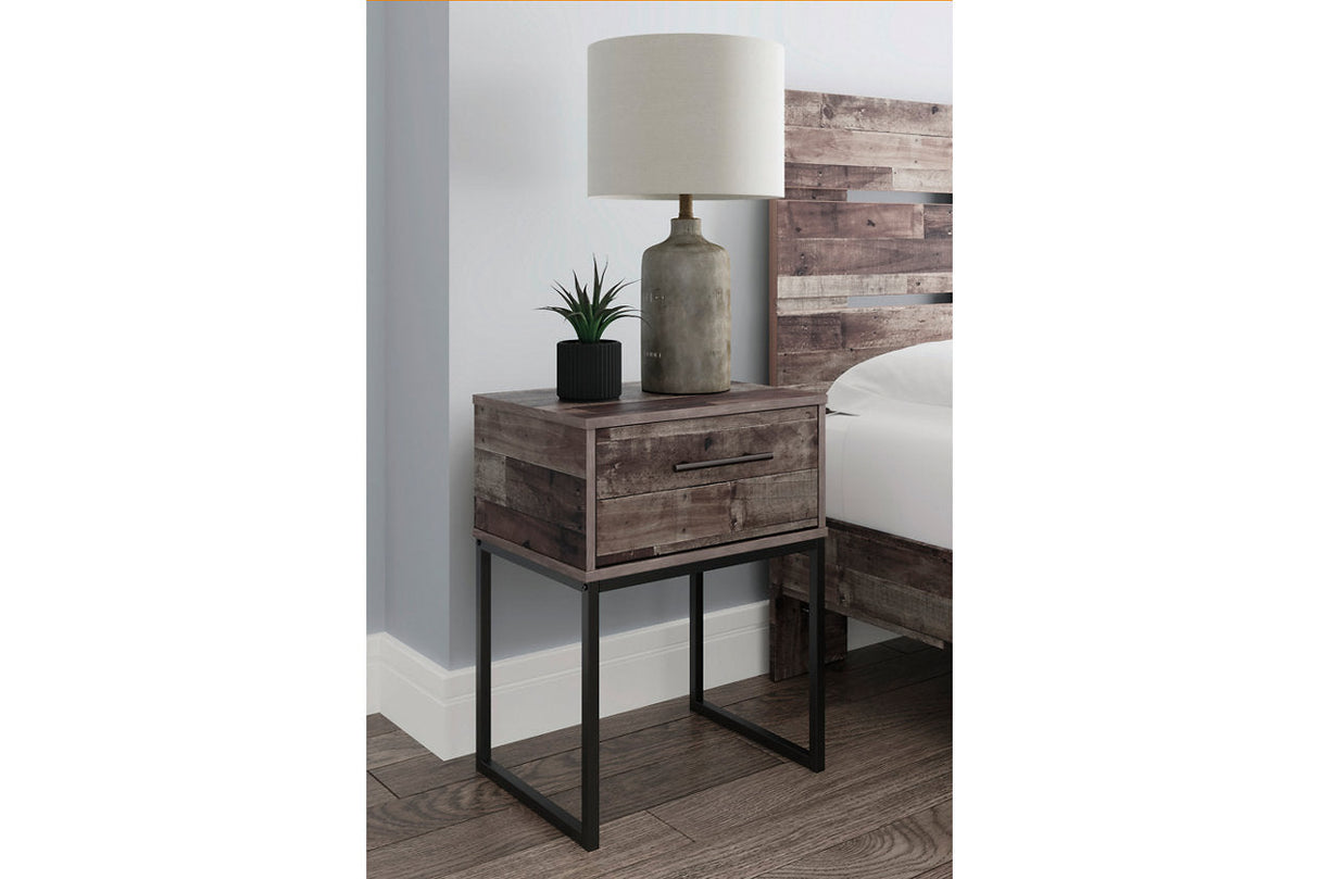 Neilsville Multi Gray Platform Bedroom Set by Ashley at Eve Furniture