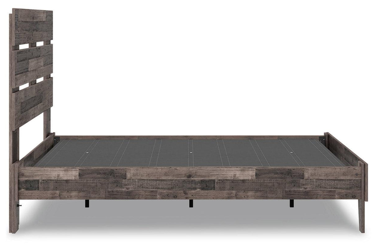 Neilsville Multi Gray Full Panel Platform Bed by Ashley at Eve Furniture