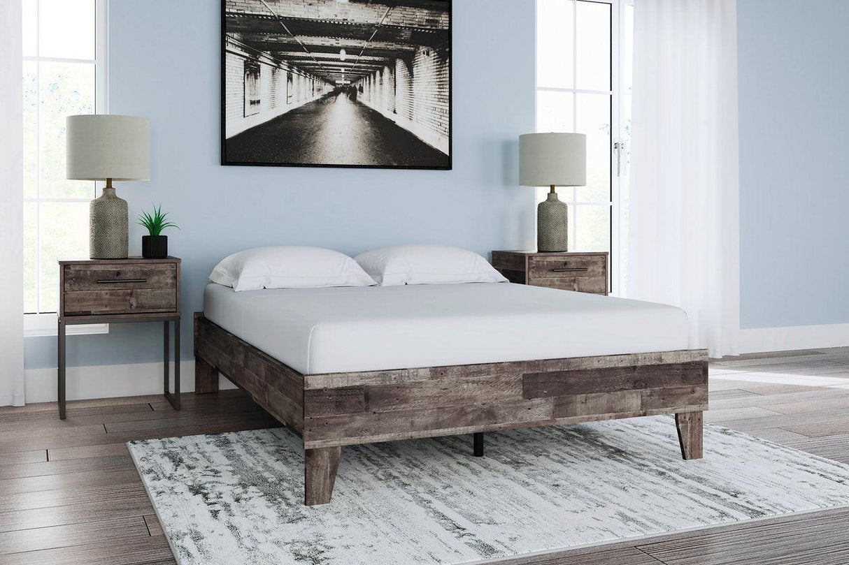 Neilsville Multi Gray Full Platform Bed by Ashley at Eve Furniture