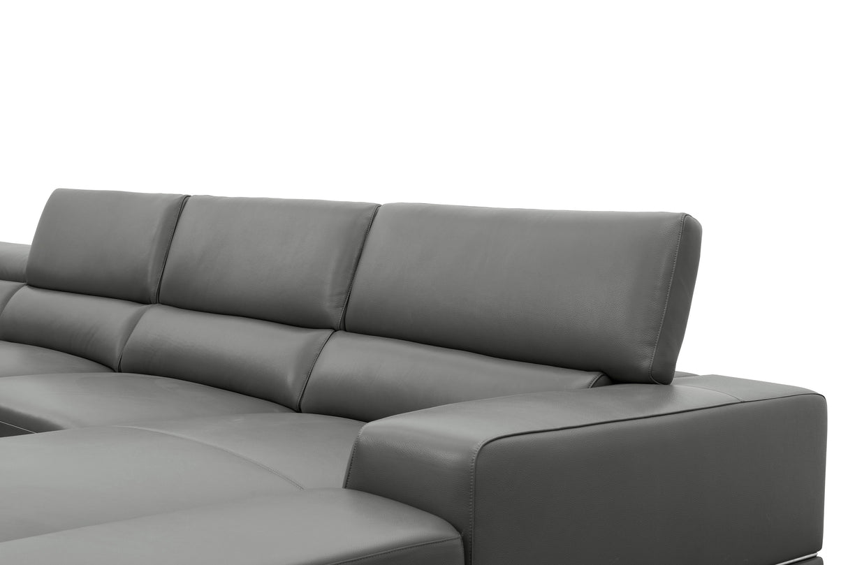 Nella Dark Grey 4-Piece Sectional by New Era Innovations at Eve Furniture
