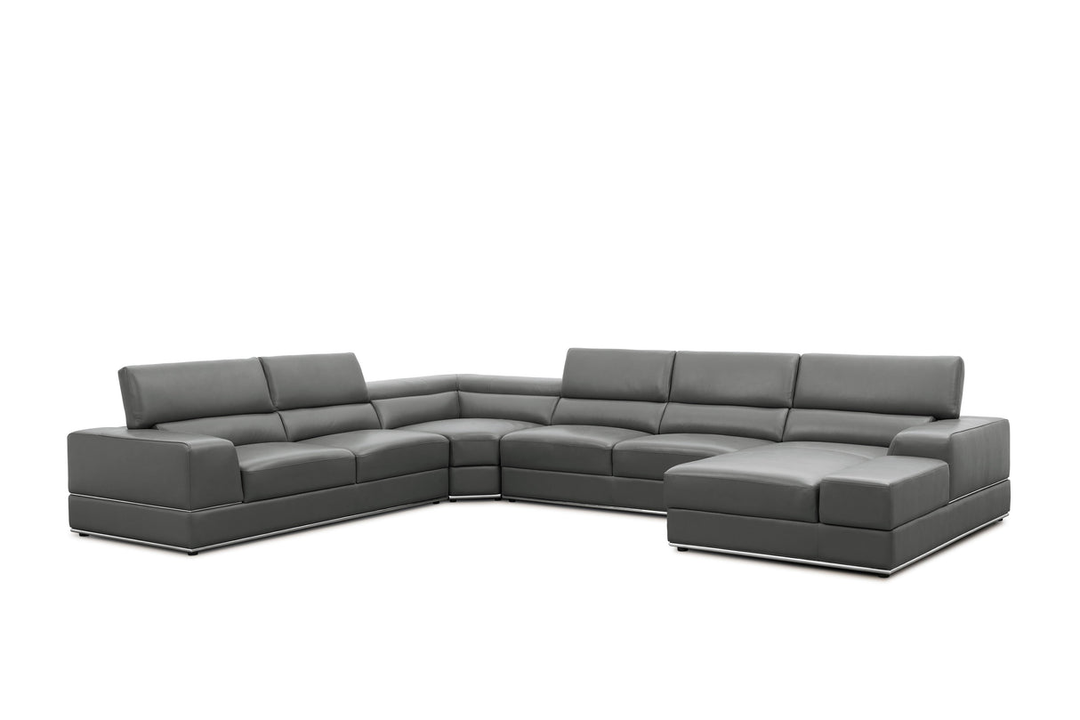 Nella Dark Grey 4-Piece Sectional by New Era Innovations at Eve Furniture