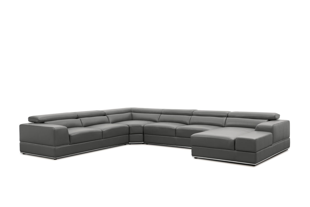 Nella Dark Grey 4-Piece Sectional by New Era Innovations at Eve Furniture