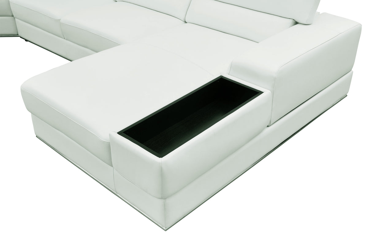 Nella White 4-Piece Sectional by New Era Innovations at Eve Furniture