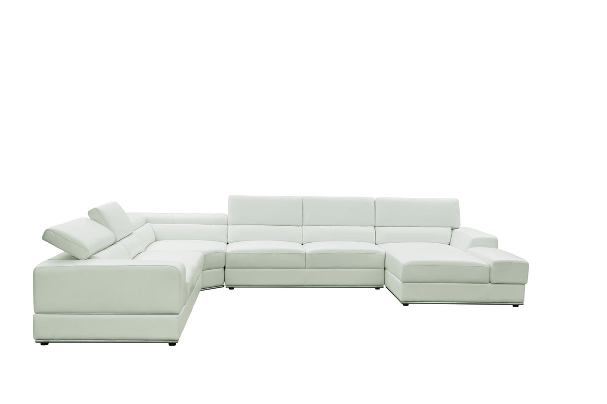 Nella White 4-Piece Sectional by New Era Innovations at Eve Furniture