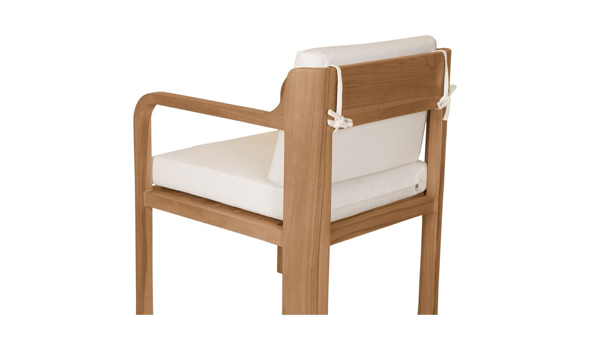 Nellie Outdoor Dining Chair White - Set of 2 by Moe's Home at Eve Furniture