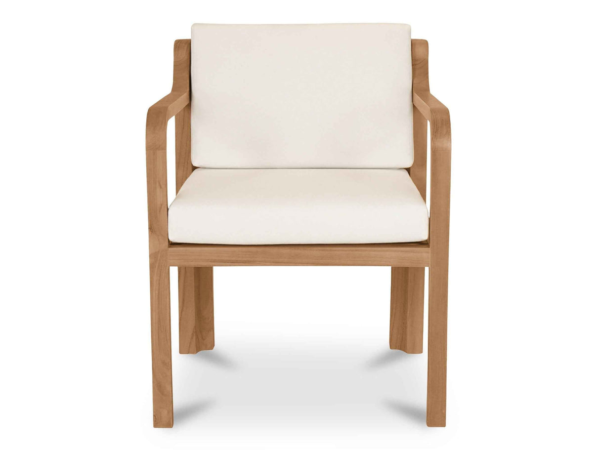 Nellie White Outdoor Dining Chair by Moe's Home at Eve Furniture