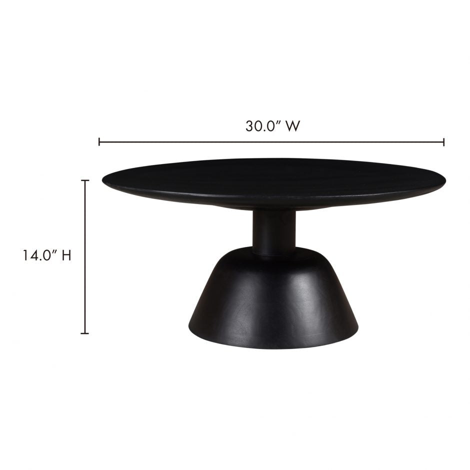 Nels Coffee Table Black by Moe's Home at Eve Furniture