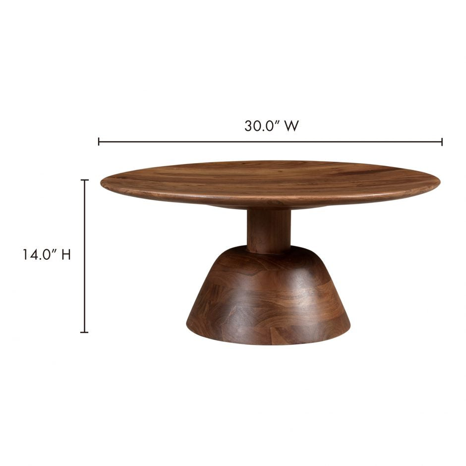 Nels Coffee Table Dark Brown by Moe's Home at Eve Furniture