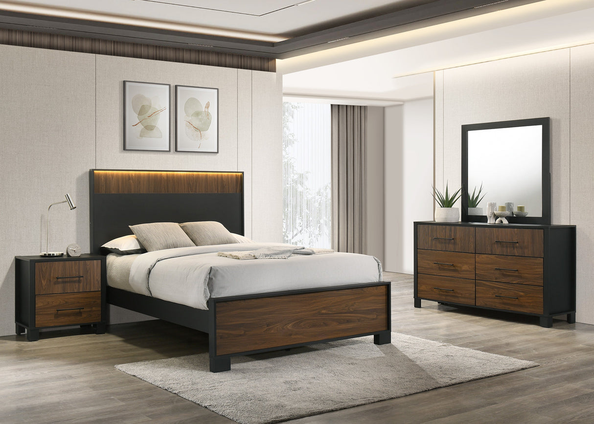 Nemy Brown Panel Bedroom Set by Crown Mark at Eve Furniture