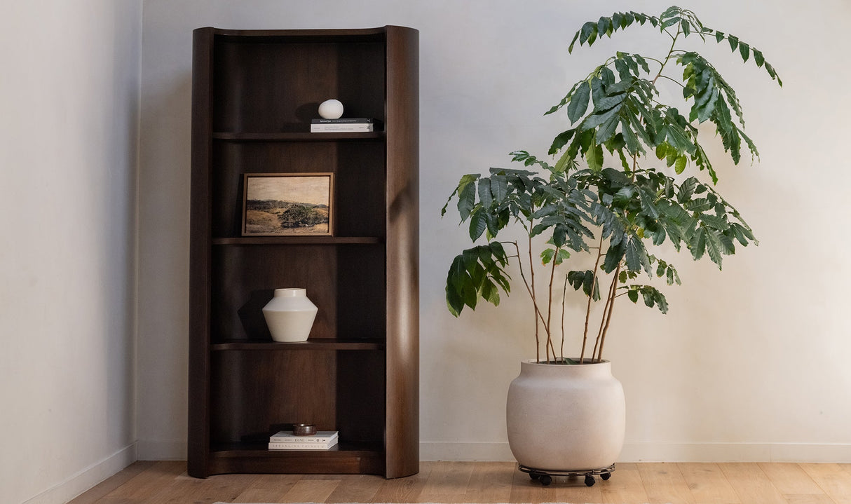 Nera Bookcase Brown by Moe's Home at Eve Furniture