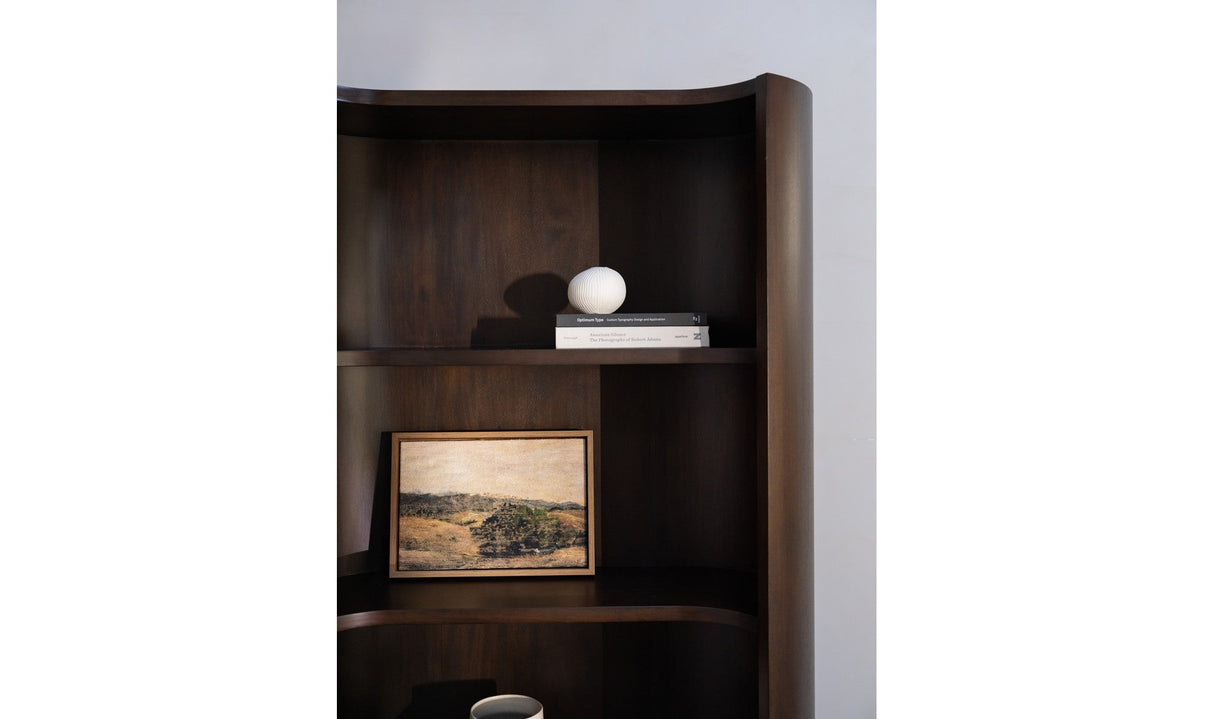 Nera Bookcase Brown by Moe's Home at Eve Furniture