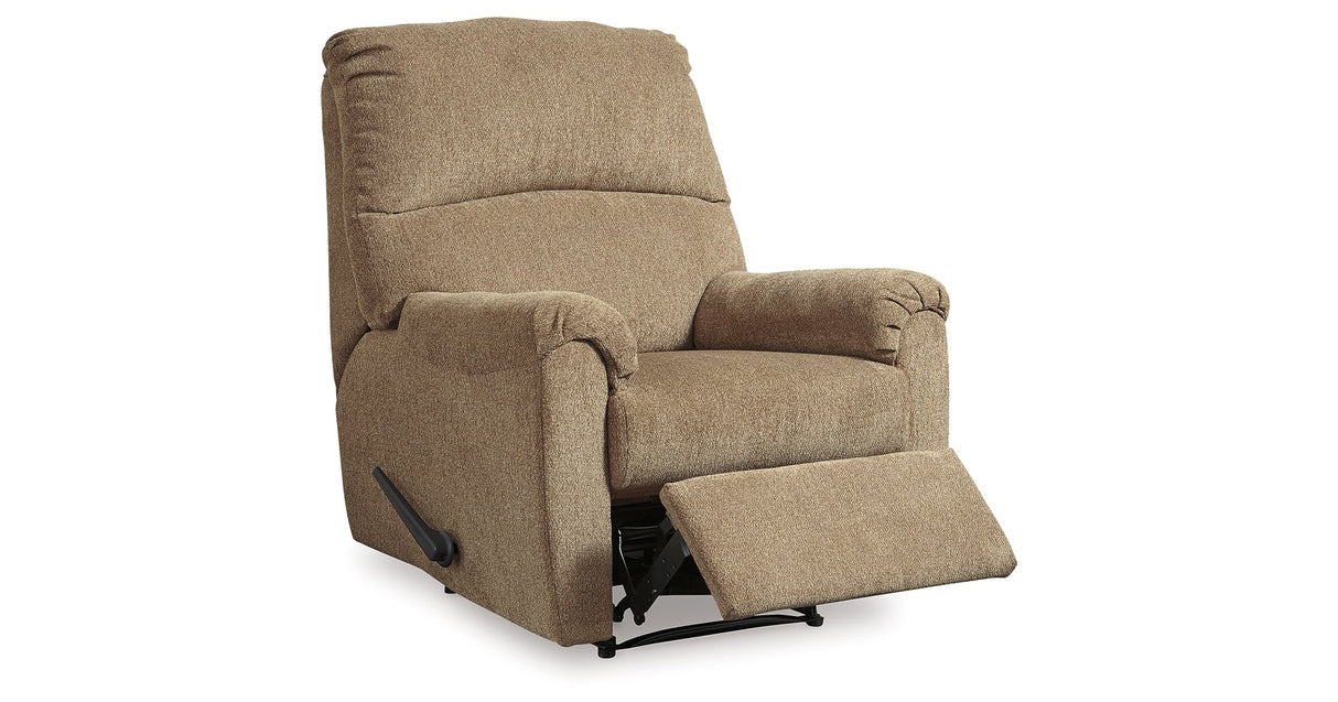 Nerviano Mocha Recliner by Ashley at Eve Furniture
