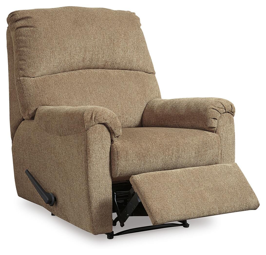 Nerviano Mocha Recliner by Ashley at Eve Furniture