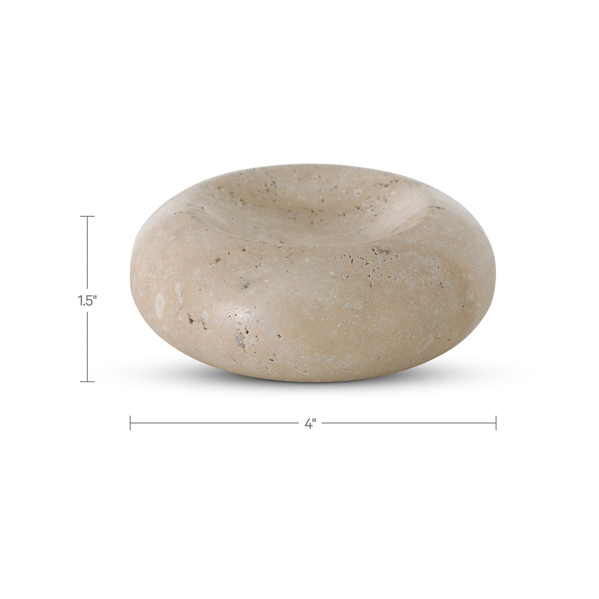 Neso Natural Travertine Catchall by MOES at Eve Furniture