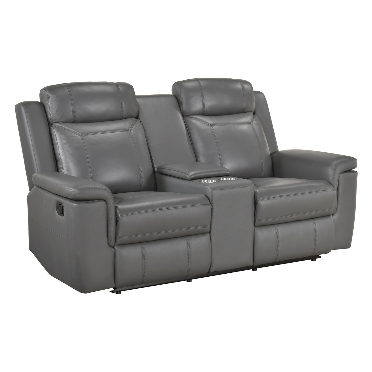 Nest Dark Gray 2-Piece Reclining Living Room Set by Homelegance at Eve Furniture