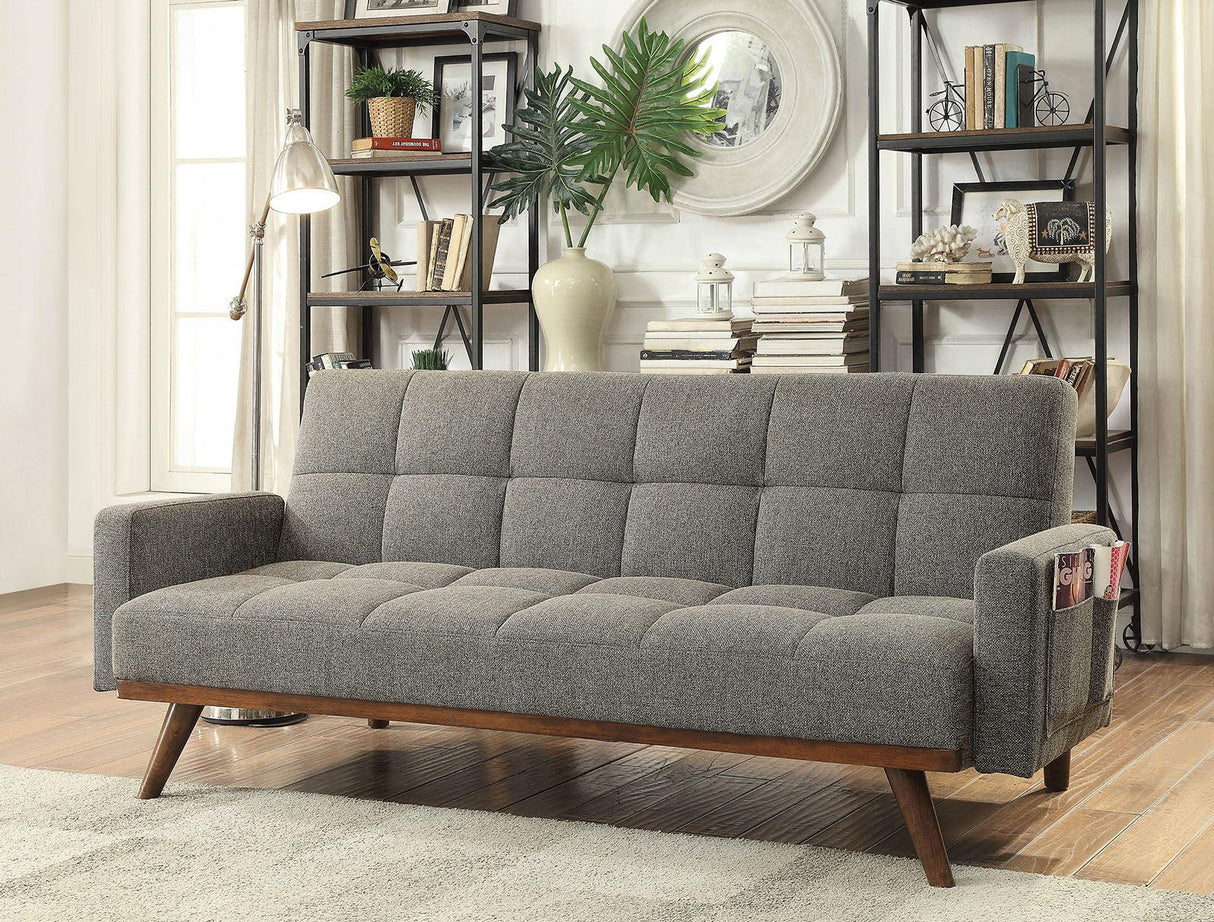 Nettie Gray Futon Sofa by Furniture of America at Eve Furniture
