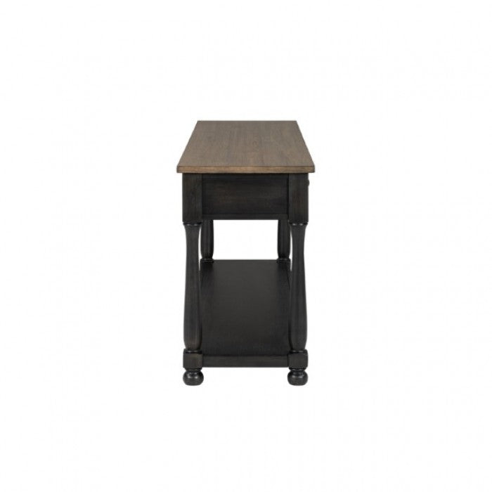 Neue Mills Weathered Black/Brown Sofa Table by Furniture of America at Eve Furniture