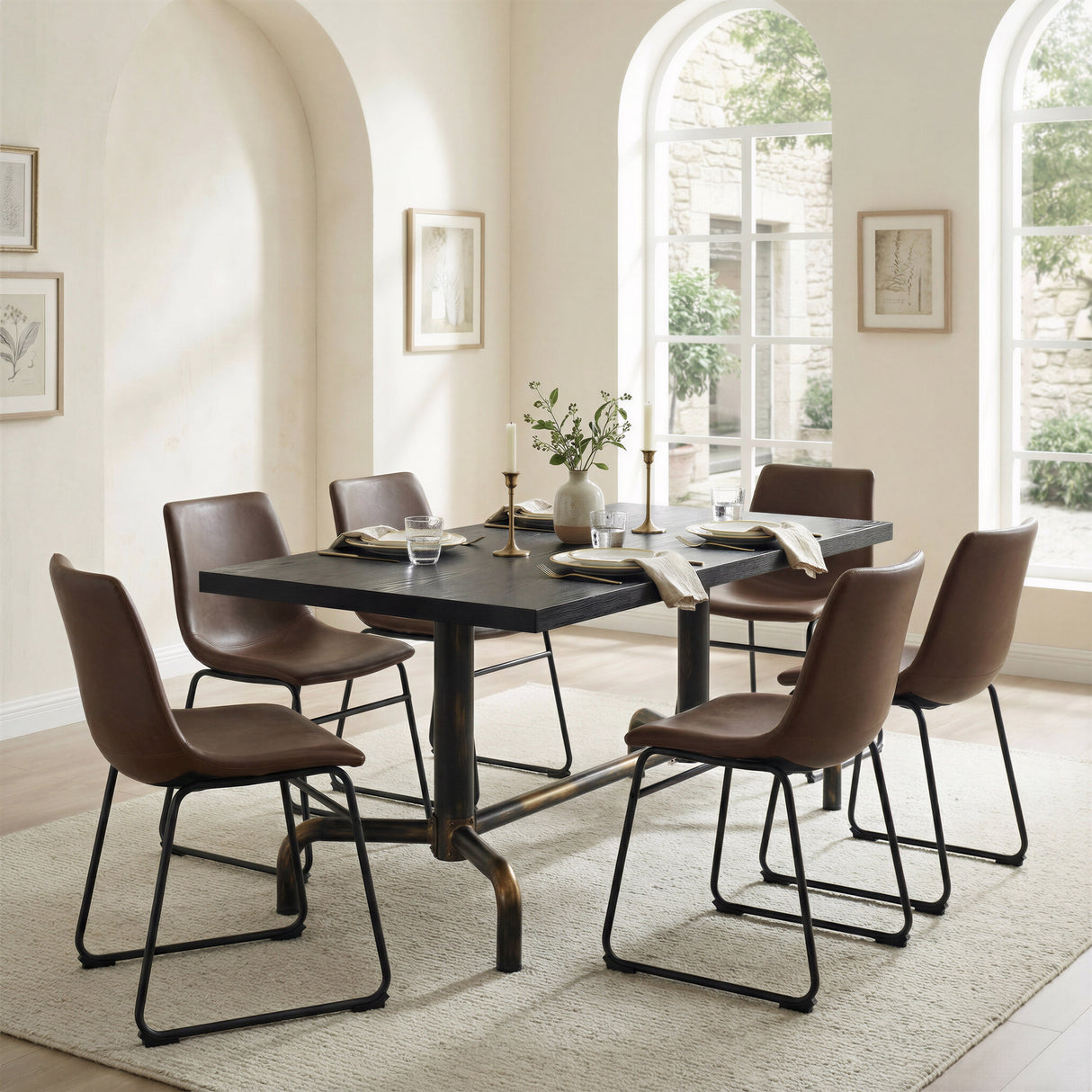 Neum Black Dining Table by Zuomod at Eve Furniture