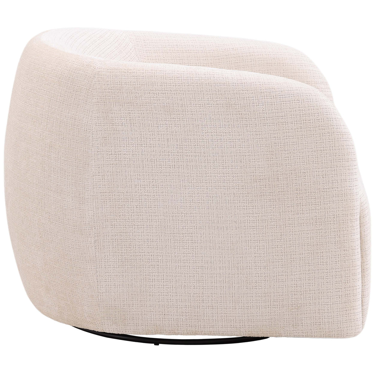 Neva Swivel Chair, Cream by Dovetail at Eve Furniture