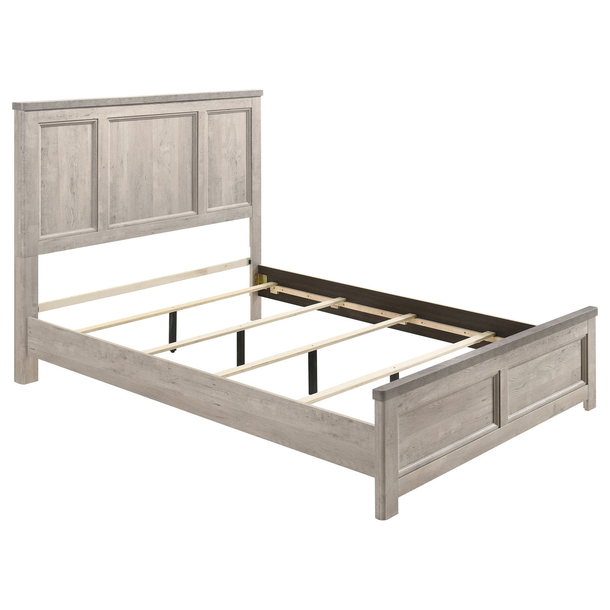 Nevado Grey and Weathered Taupe 4-Piece Queen Panel Bedroom Set by Coaster at Eve Furniture
